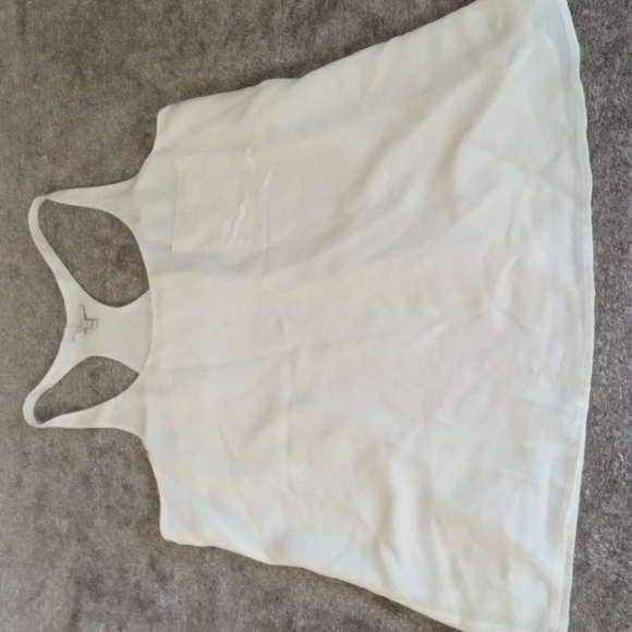 Joie Tops - Joie cream silk racerback pocket tank